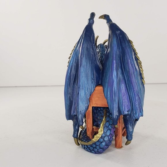 Hamilton Collection Dragon Hold Em Or Fold Em Sly Sal Figurine Poker *FLAW* - Picture 5 of 7